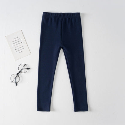 Basic Cotton-spandex Girls Leggings
