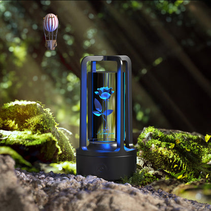 Creative 2 In 1 Audio Acrylic Crystal Lamp And Bluetooth Speaker Valentine&