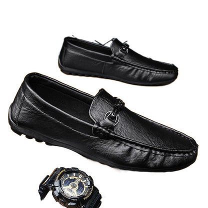 Mens Stylish Casual Slip-on Leather Shoes