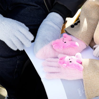 Fleece-lined, Windproof, Cute Cartoon Couple&