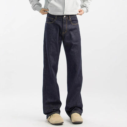 New Mens Retro Casual Wide-leg High-street Loose Straight-leg Pants