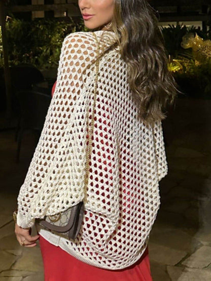Hollow Out Open Front Cover-Up