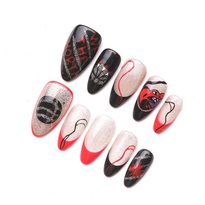 1074 Handmade Nail Wear Nail Art Reusable Press on Nails False Nails