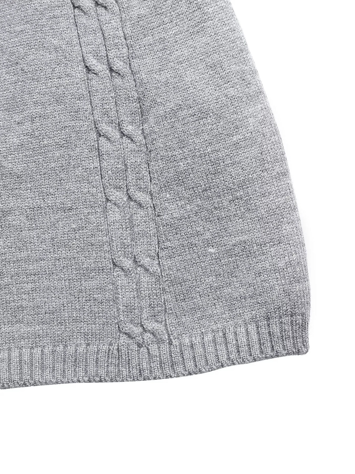 Cable Knit A-Line Sweater Dress