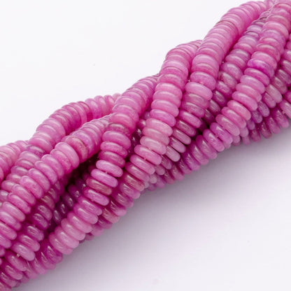 6mm x 2mm Thin Rondelle Natural Gemstone Bead Strand Finding | WA-3118 ~ WA-3127