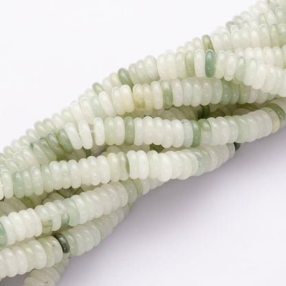 6mm x 2mm Thin Rondelle Natural Gemstone Bead Strand Finding | WA-3118 ~ WA-3127