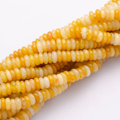 6mm x 2mm Thin Rondelle Natural Gemstone Bead Strand Finding | WA-3118 ~ WA-3127