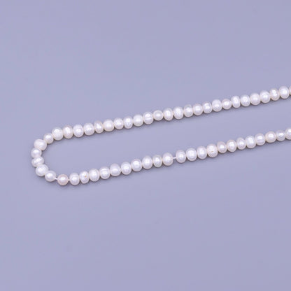 6mm Freshwater Pearl Button 80 Pieces/Strand Jewelry Making Finding Supply | WA-1665 Clearance Pricing