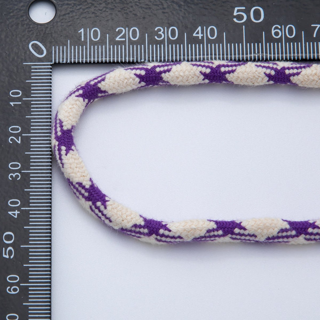6mm Purple-Beige Braided Summer Sport Paracord Cord Necklace Bracelet Finding by Yard | Roll-1641