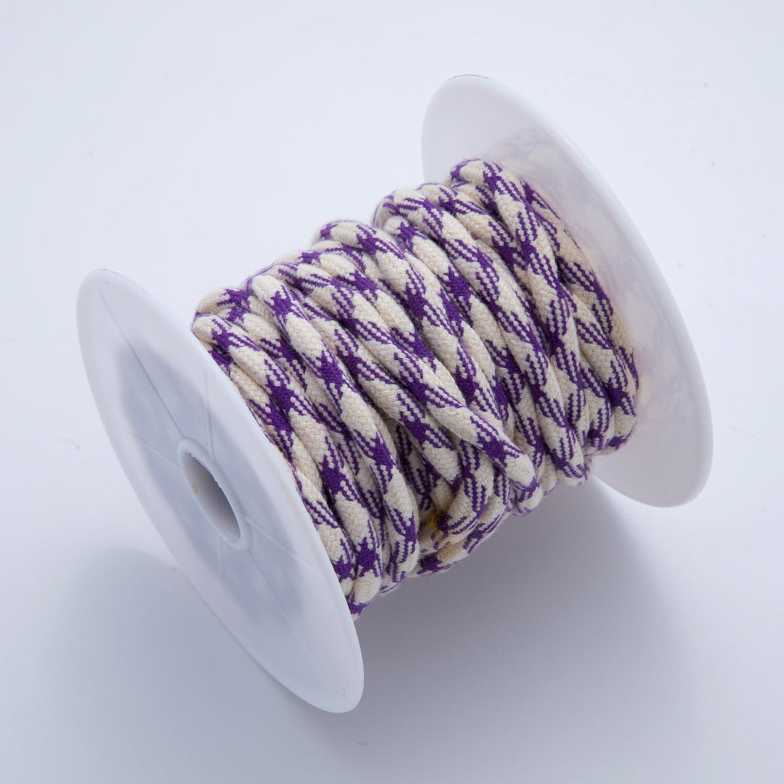 6mm Purple-Beige Braided Summer Sport Paracord Cord Necklace Bracelet Finding by Yard | Roll-1641
