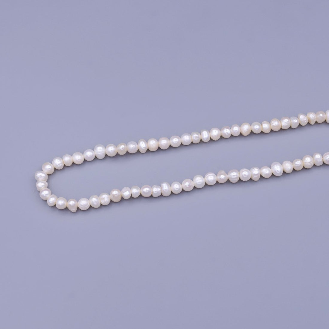 6mm Ringed Button Freshwater Pearl 70 Pieces/Strand Jewelry Making Findings | WA-1671 Clearance Pricing