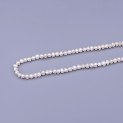 6mm Ringed Button Freshwater Pearl 70 Pieces/Strand Jewelry Making Findings | WA-1671 Clearance Pricing