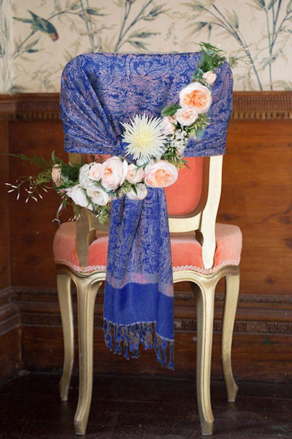 Sakkas 70" x 28" Paisley Self-Design Pashmina Shawl / Wrap / Stole