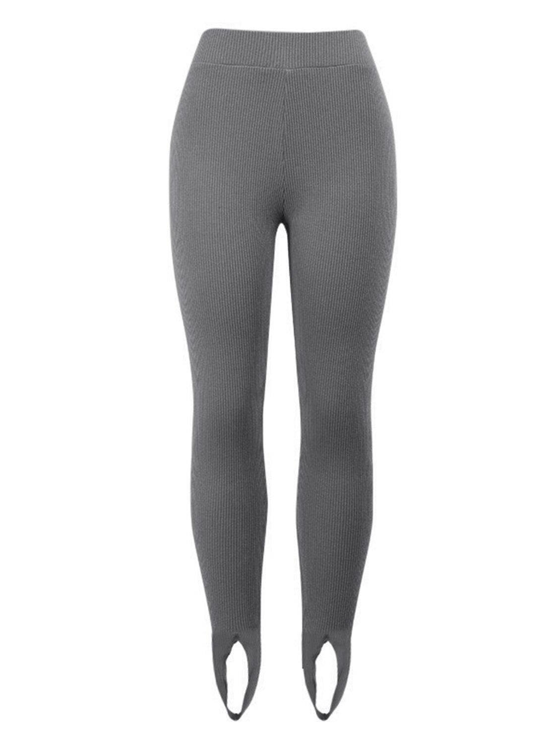 Ribbed Mid Waist Leggings for Comfortable Everyday Wear