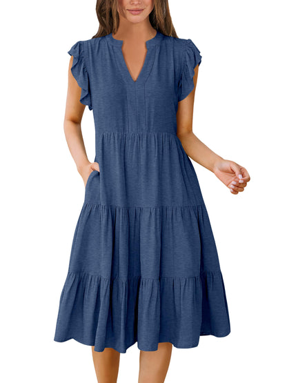 Blue Casual Dresses - Women&