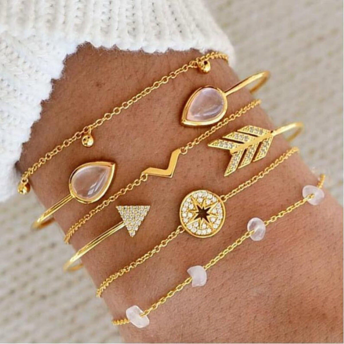 69-Piece Gold Jewelry Set for Women | Necklaces, Bracelets &amp; Earrings