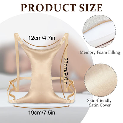 Premium Breast Support Pillow for Side Sleepers – Reduce Chest Wrinkles, Chest Compression &amp; Improve Sleep Comfort