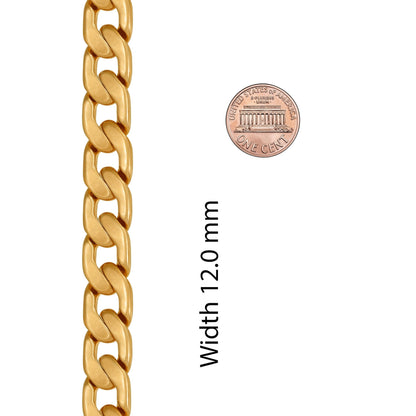Premium 18K Gold-Plated Cuban Link Bracelet – Luxury Stainless Steel | Waterproof &amp; Tarnish Resistant