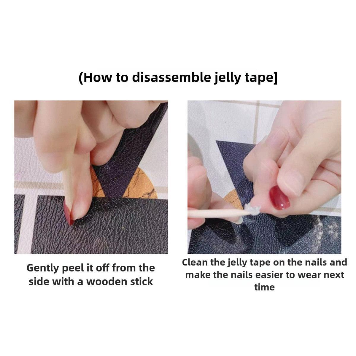 1073 Handmade Nail Wear Nail Art Reusable Press on Nails False Nails