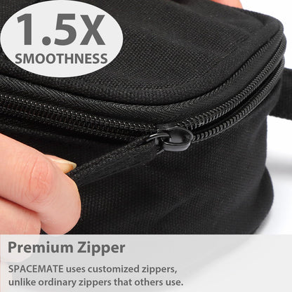 Large Pencil Case 1800ml - Heavy Duty Canvas School Supplies Organizer for Kids Students