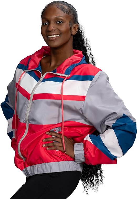 Retro Windbreaker Jacket Lightweight Design 6