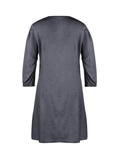 Full Size V-Neck Half Sleeve Dress for Everyday Wear