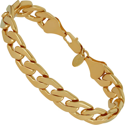 Premium 18K Gold-Plated Cuban Link Bracelet – Luxury Stainless Steel | Waterproof &amp; Tarnish Resistant