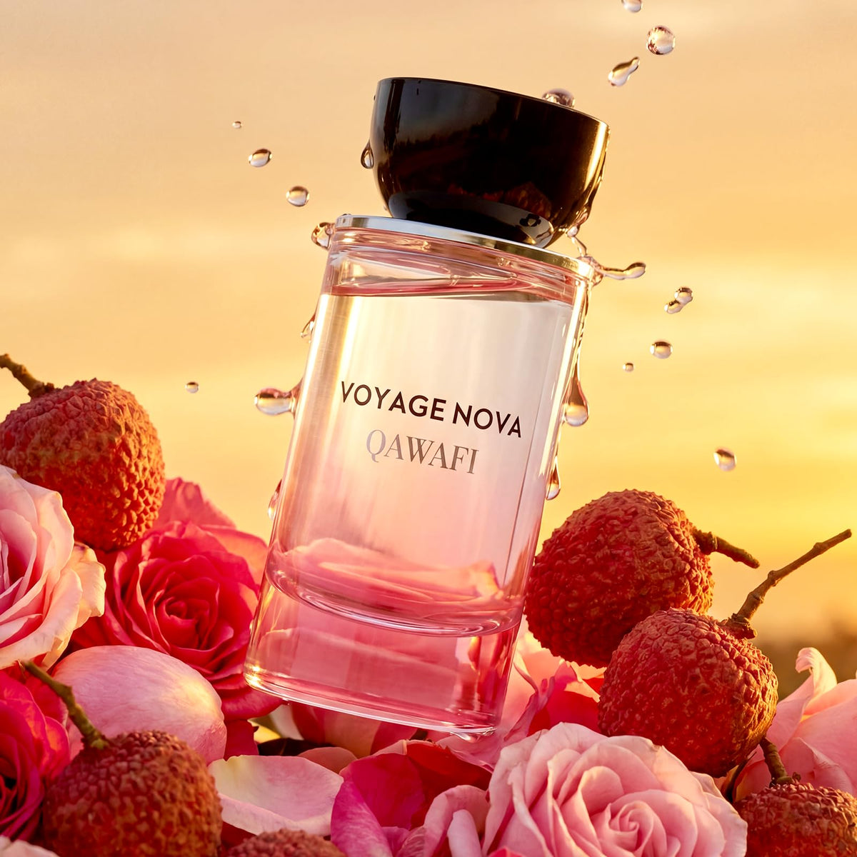 Voyage Nova Eau de Parfum for Women, Lychee Bergamot Ginger, Rose Peony Cocoa Blossom, Elegant Patchouli, Long Lasting Spring Fall Perfume, 100ml &amp; 3.4 fl oz