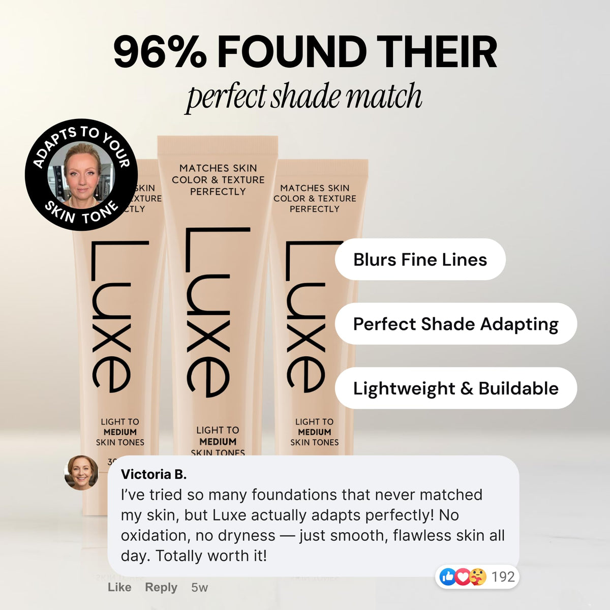 Luxe Color Changing Foundation – Medium
