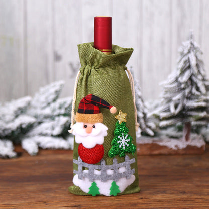 Christmas Wine Bottle Socks Decor