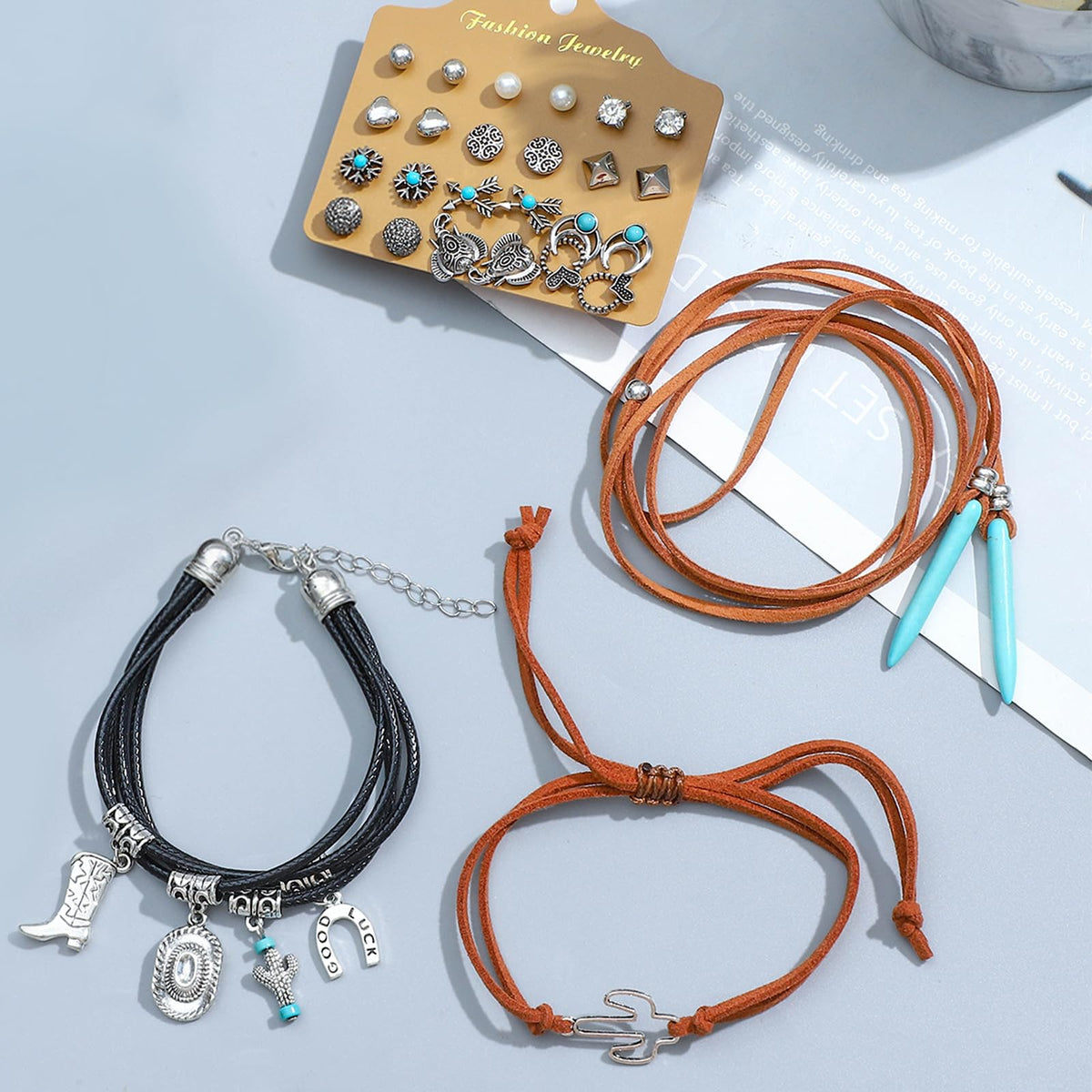 69-Piece Gold Jewelry Set for Women | Necklaces, Bracelets &amp; Earrings