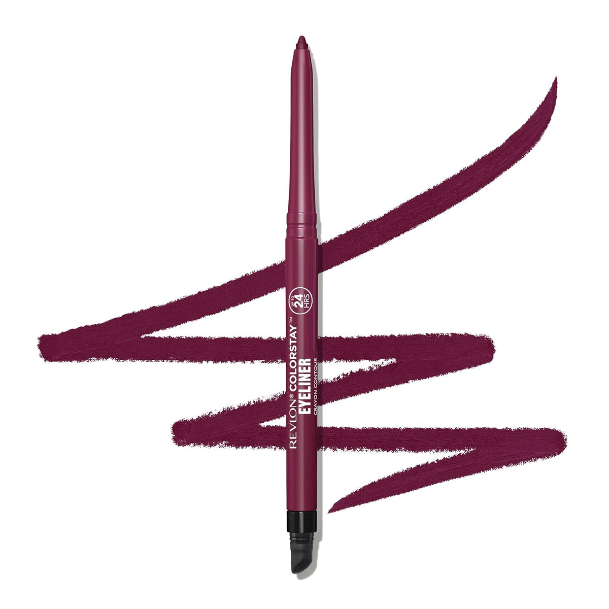 Revlon ColorStay Pencil Waterproof Eyeliner, Smudge-Proof, Eye Makeup with Built-In Sharpener, Long-Lasting, Matte Finish, 201 Black, 2 pack