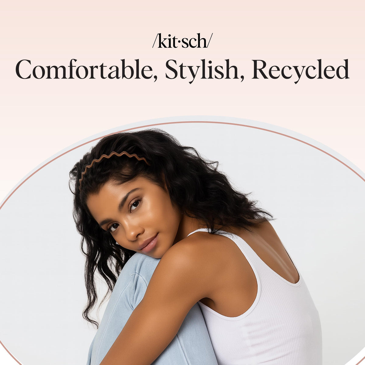 Women Accessories - Comfortable Comb Headbands with Teeth - Recycled Plastic Hair Accessories - 2 Pack