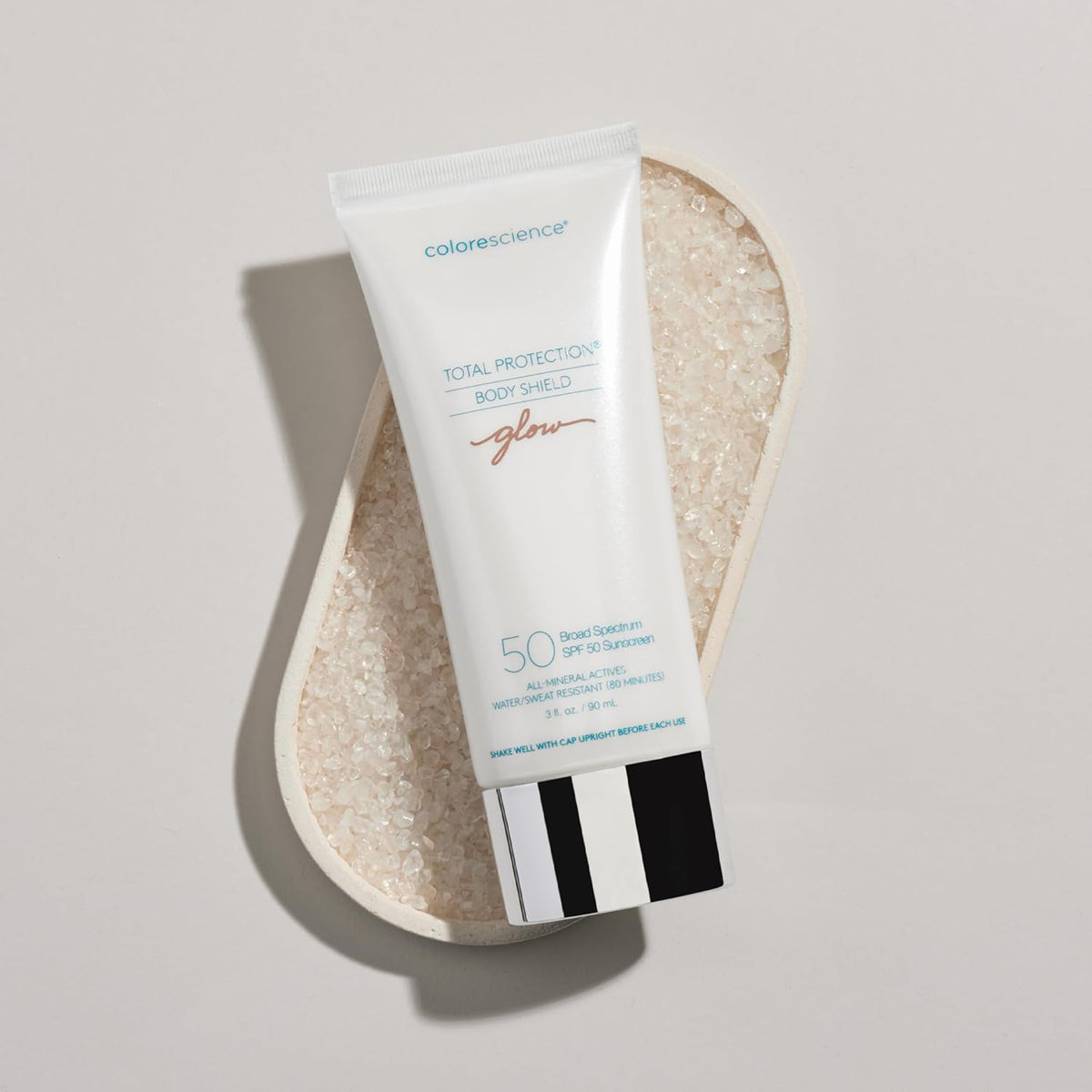 Total Protection® Body Shield Glow SPF 50, Lightweight Pearlescent Zinc Oxide Formula, Environmental Defense Against Blue Light &amp; Pollution, For All Skin Types, 3 fl. oz