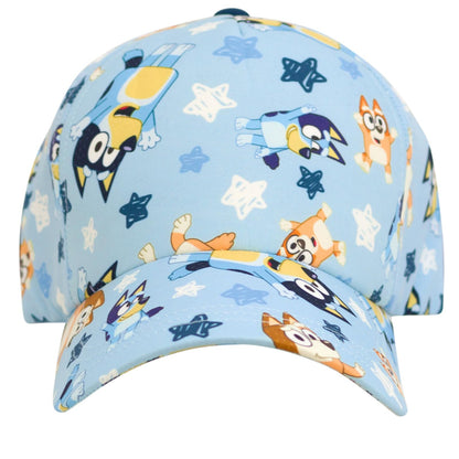 Bluey 3-Piece Kids Outfit Set - T-Shirt, Shorts &amp; Baseball Cap for Toddlers to Big Kids