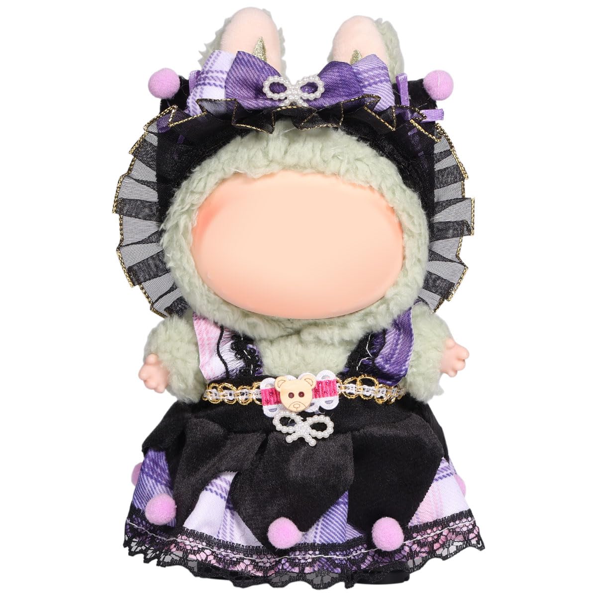 3 Piece Doll Clothes Set for 17cm Dolls - Handmade Crochet Outfit with Hat