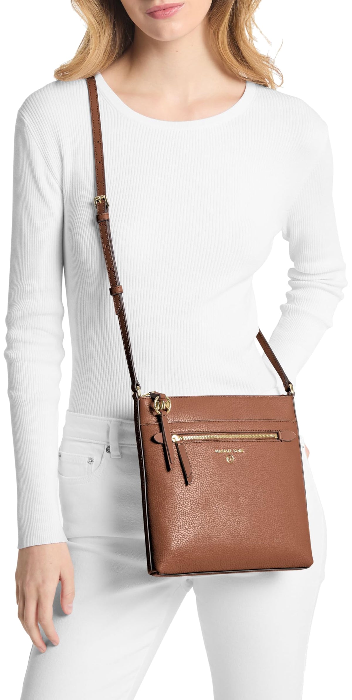 Michael Kors Jet Set Charm Small Flat Crossbody Bag