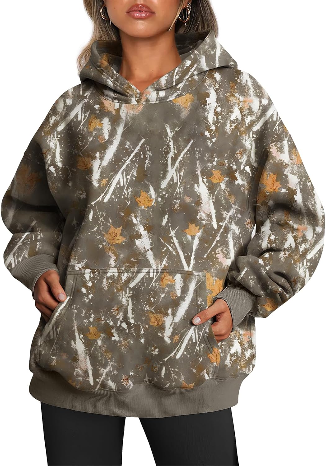 Oversized Fleece Hoodie - Thick Pullover Sweatshirt for Fall &amp; Winter