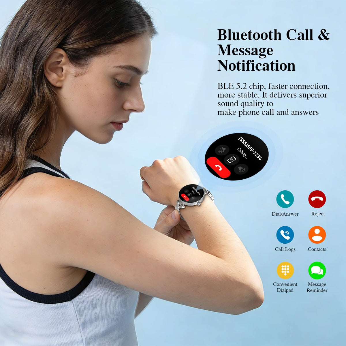 Smart Watches for Women, Answer/Make Call, 1.04&