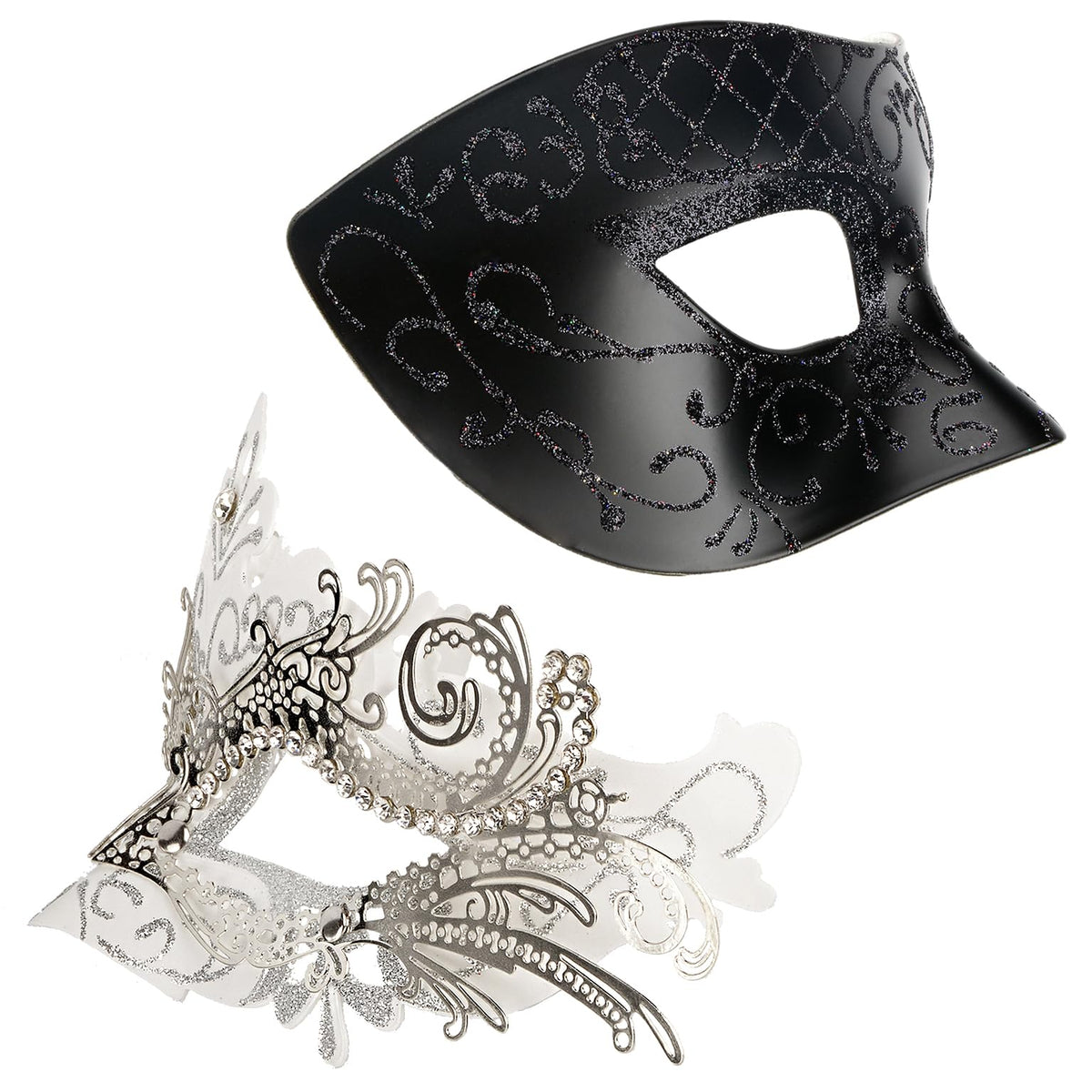 Masquerade Masks - Elegant Mardi Gras Party Masks - Premium Decorative Masks for Women and Men