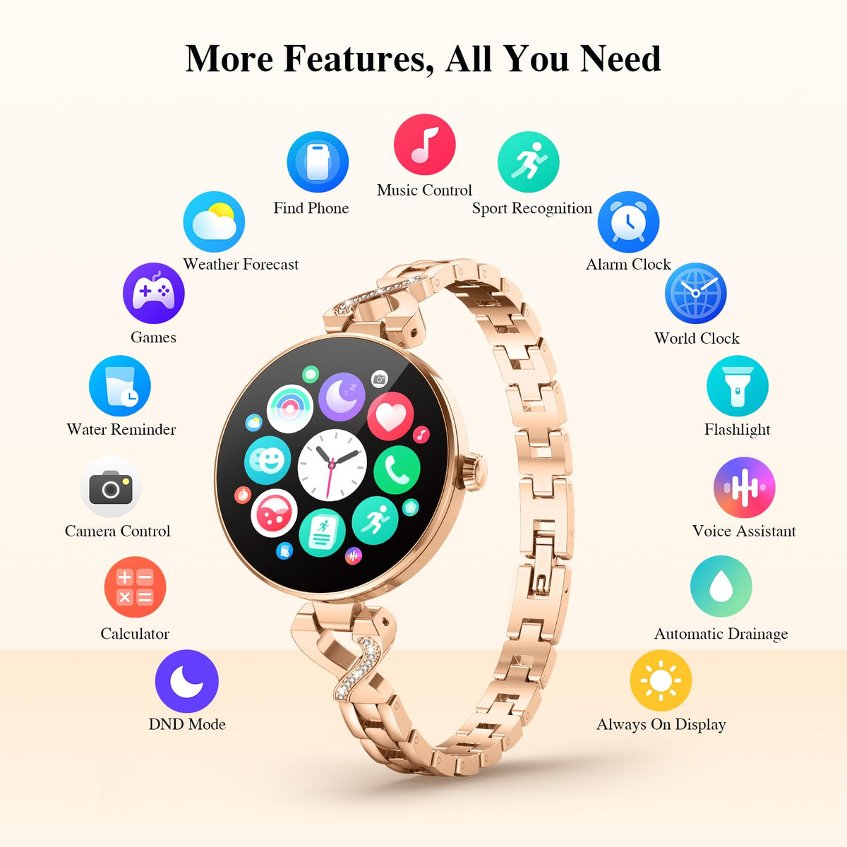 Smart Watches for Women, Answer/Make Call, 1.04&
