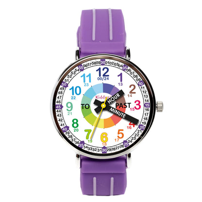 Kids Time Teacher Watch - Educational Analog Watch with Japanese Quartz Movement Ages 5-12
