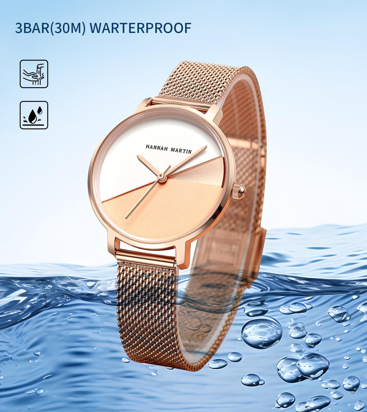 HANNAH MARTIN Watches for Women Analog Women&