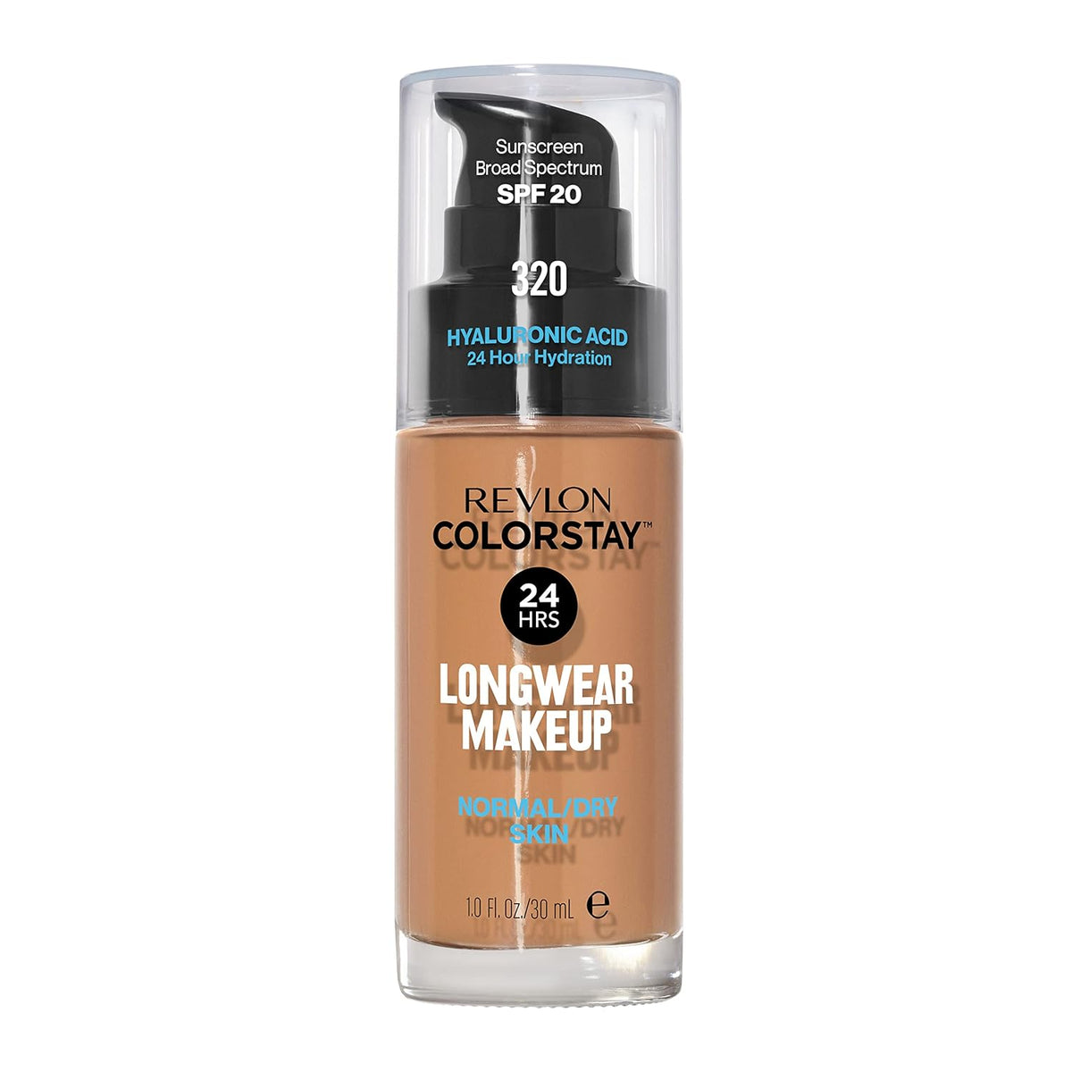 Revlon Liquid Foundation, ColorStay Face Makeup for Normal &amp; Dry Skin, SPF 20, Longwear Medium-Full Coverage with Natural Finish, 240 Medium Beige, 1 Fl Oz