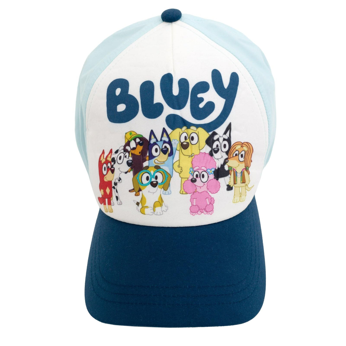 Bluey 3-Piece Kids Outfit Set - T-Shirt, Shorts &amp; Baseball Cap for Toddlers to Big Kids