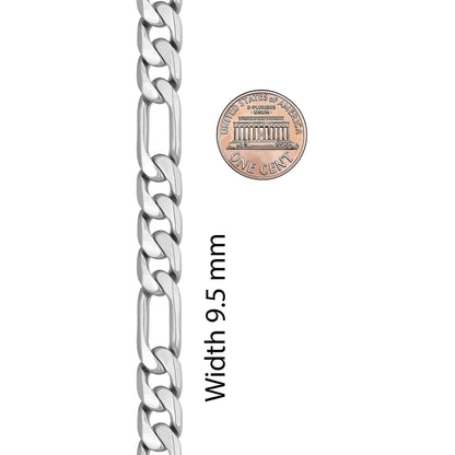 Premium 18K Gold-Plated Figaro Chain Necklace – Stainless Steel | Waterproof &amp; Tarnish Resistant