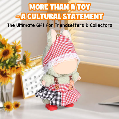 3 Piece Doll Clothes Set for 17cm Dolls - Handmade Crochet Outfit with Hat