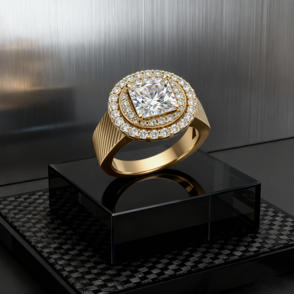Personalized Princess Cut Moissanite Engagement Ring for Women – 10K/14K/18K Gold Custom Promise, Wedding &amp; Anniversary Ring with Luxury Gift Box