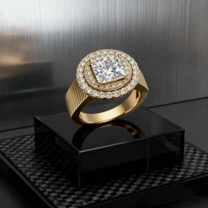 Personalized Princess Cut Moissanite Engagement Ring for Women – 10K/14K/18K Gold Custom Promise, Wedding &amp; Anniversary Ring with Luxury Gift Box