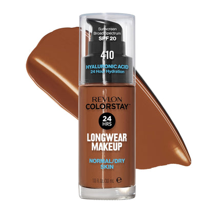 Revlon Liquid Foundation, ColorStay Face Makeup for Normal &amp; Dry Skin, SPF 20, Longwear Medium-Full Coverage with Natural Finish, 240 Medium Beige, 1 Fl Oz